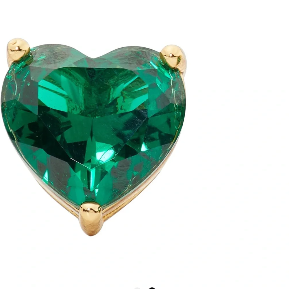 Kate Spade NWOT my love CZ heart stud earrings
